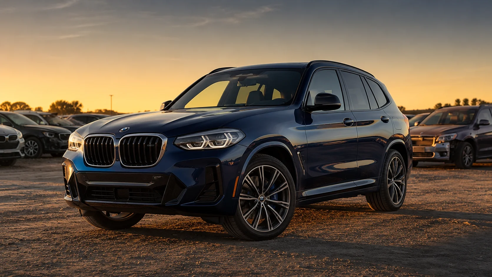 BMW X3 G01 z USA w odcieniu Phytonic Blue na placu aukcyjnym Copart