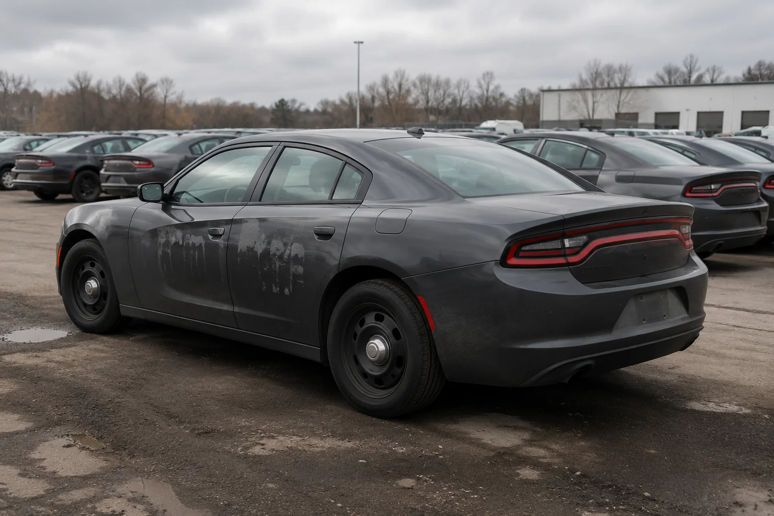 Dodge Charger Pursuit ex-police sedan poflotowy na amerykańskiej aukcji fleet auction