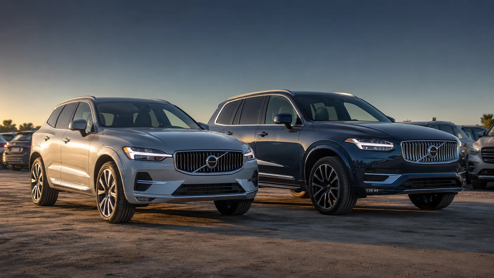 Volvo XC60 i XC90 z USA, ujęcie tylnej części egzemplarza T8 Recharge z podświetlonym gniazdem ładowania